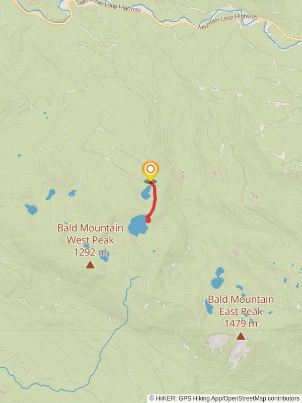 Boardman Lake - Boardman Camp Trail mobile static map