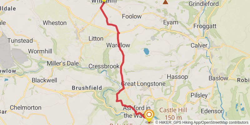 Derbyshire Portway stage 4 Map