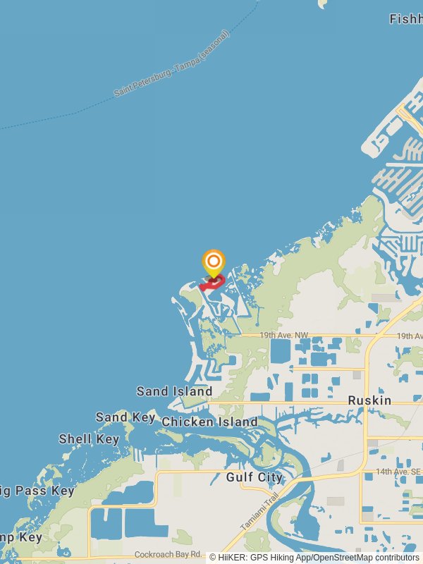 Sandy Beach - Pelican Cove Loop mobile static map