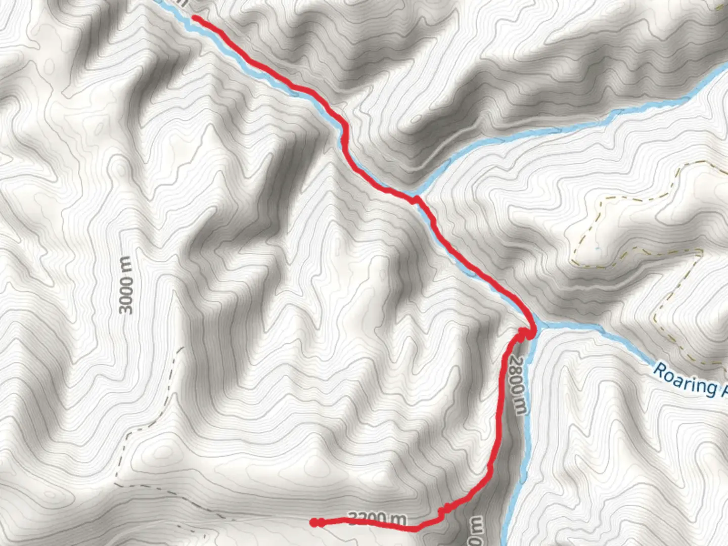 An image depicting the trail Rough Canyon Trail and its surrounding area.