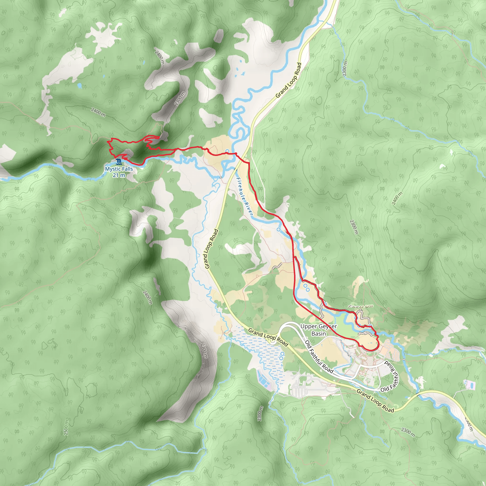 Mystic Falls Trail, CDT Loop mobile static map