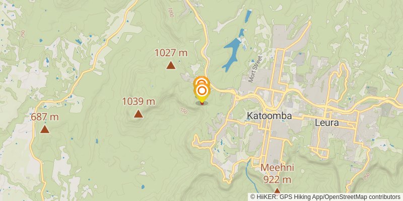 Six Foot Track spur 1 Map