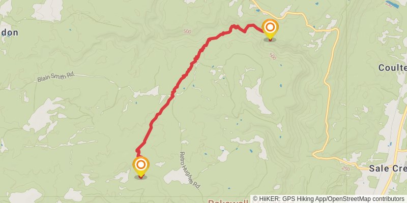Great Eastern Trail (Incomplete) stage 51 Map