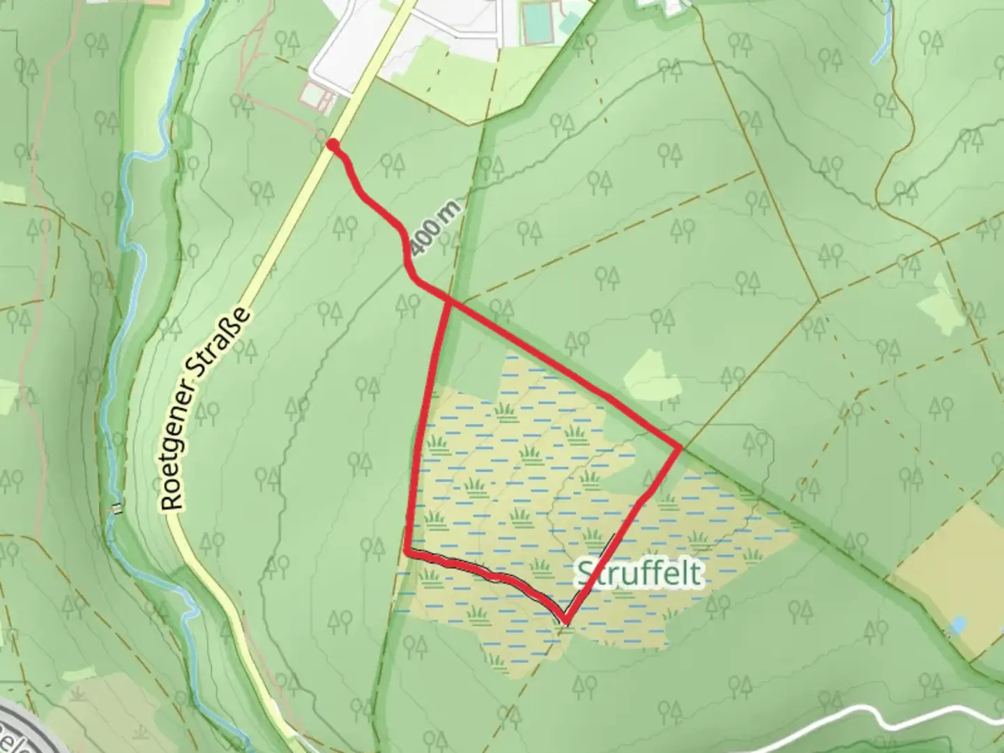 An image depicting the trail Moor Route Short Loop and its surrounding area.