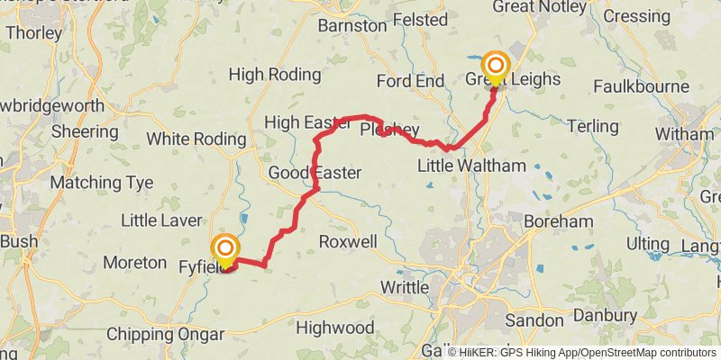 Essex Way stage 2 Map