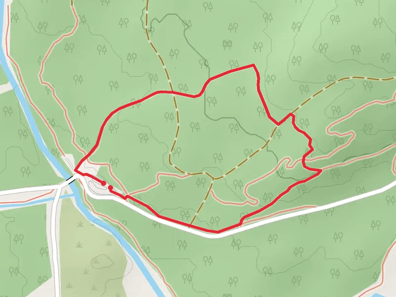 Goldcrest Woodland Loop Trail mobile static map
