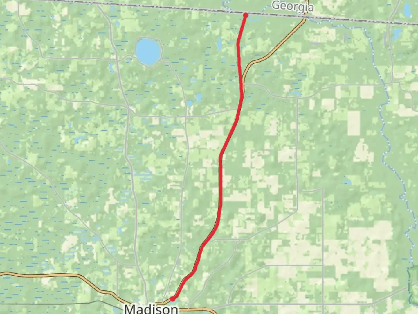 An image depicting the trail Four Seasons Trail and its surrounding area.