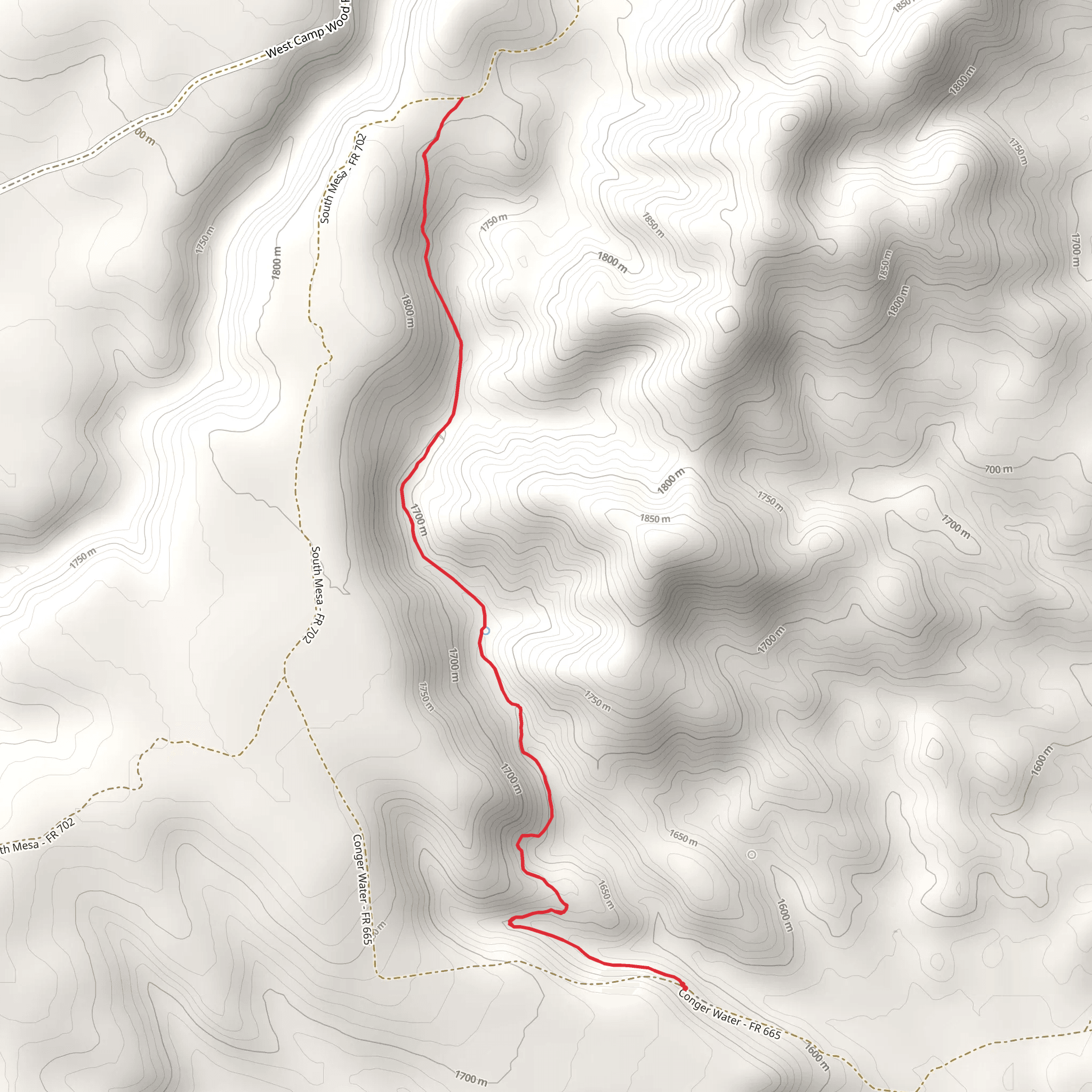 Connel Mountain Trail mobile static map