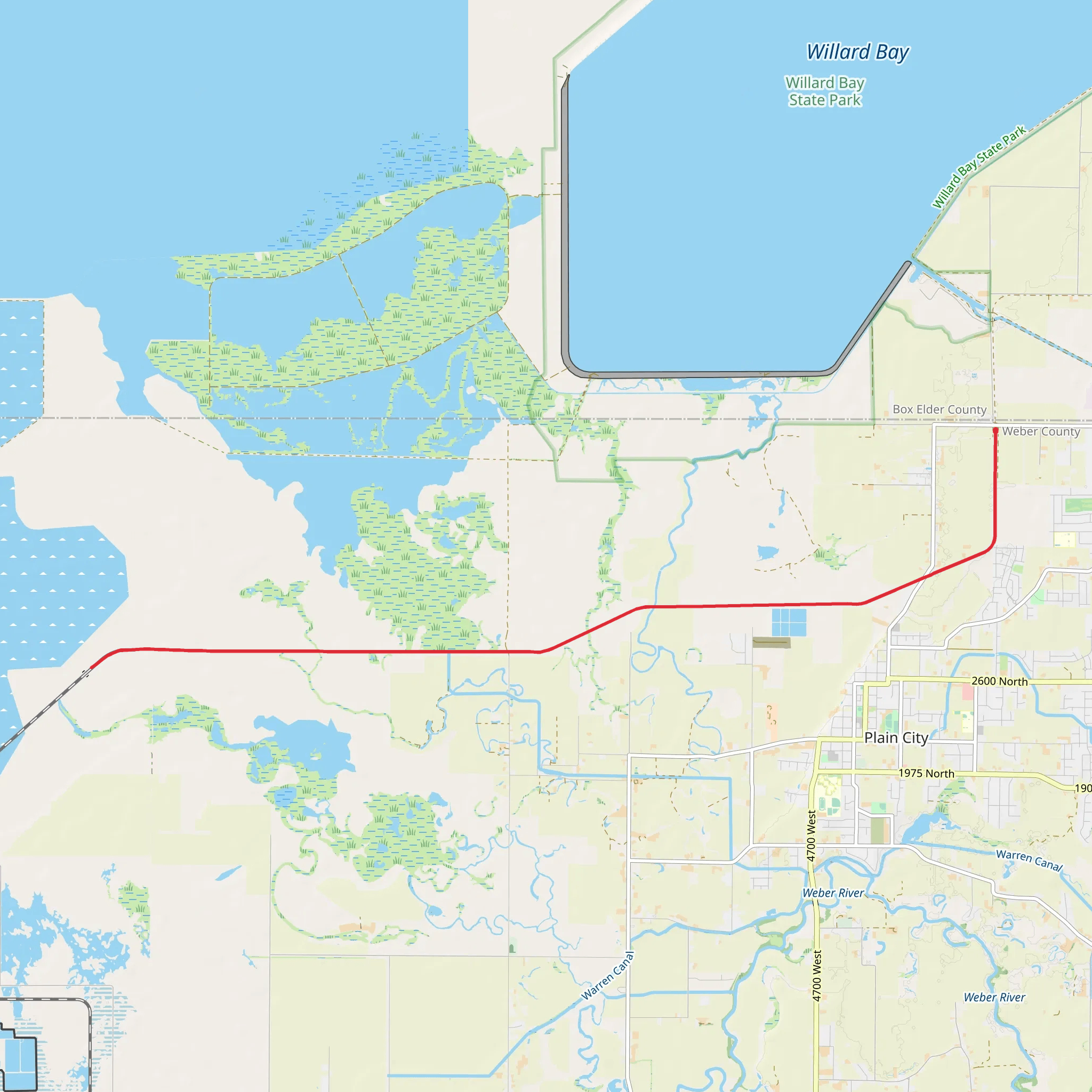 Weber Pathways Rail Trail mobile static map