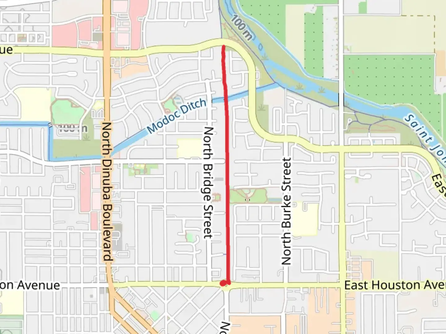 An image depicting the trail Santa Fe Trail North and its surrounding area.