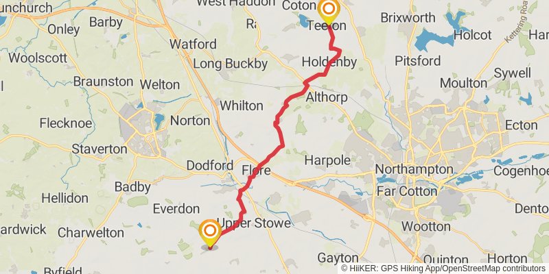 Boston to Abbotsbury via Macmillan Way stage 8 Map
