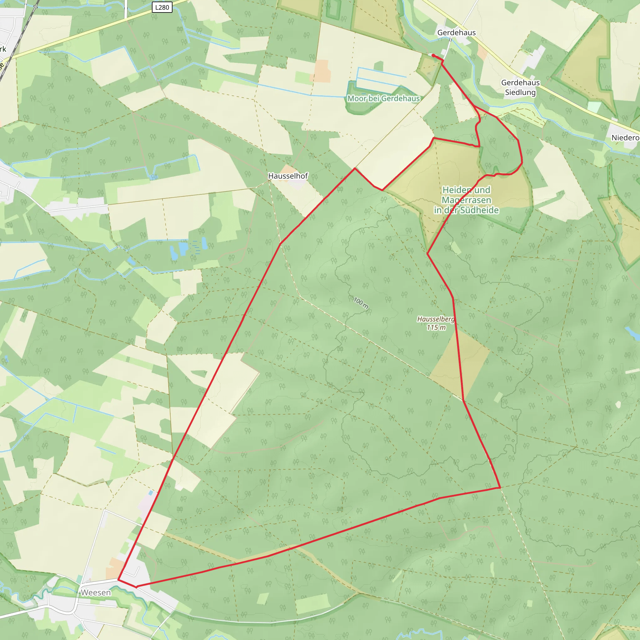 Gerdehaus and Weesen Loop mobile static map