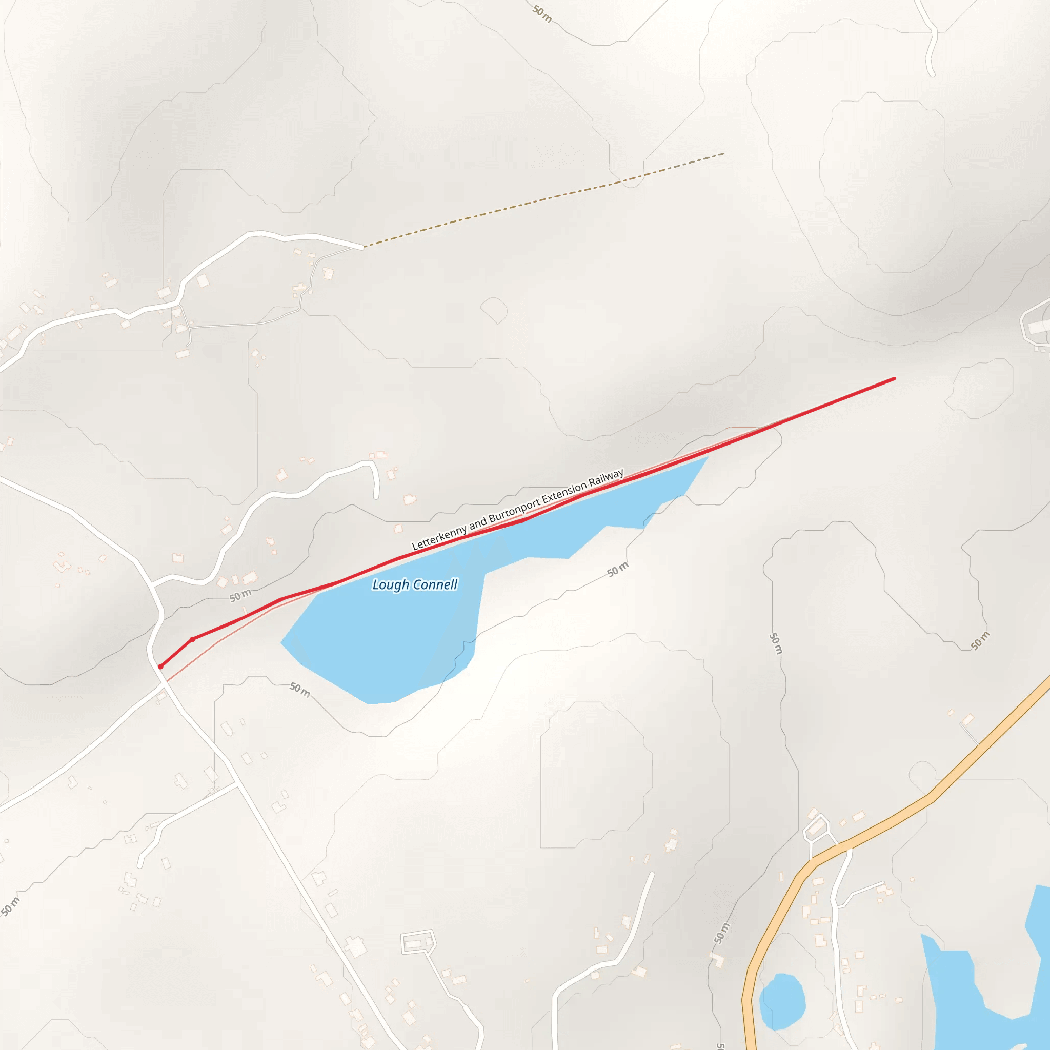 Loch Chonaill Railway Walk mobile static map