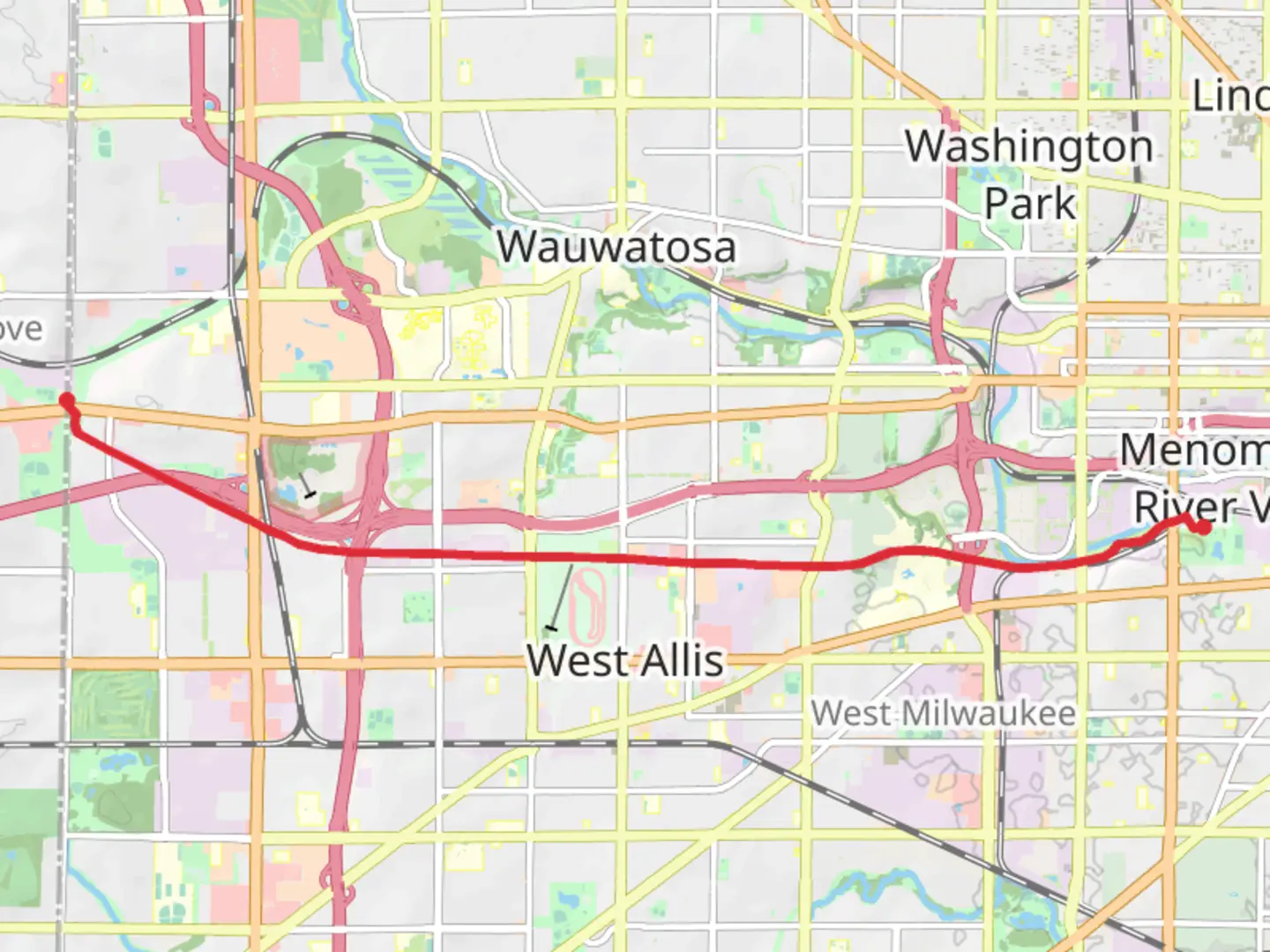 An image depicting the trail Hank Aaron State Trail and its surrounding area.
