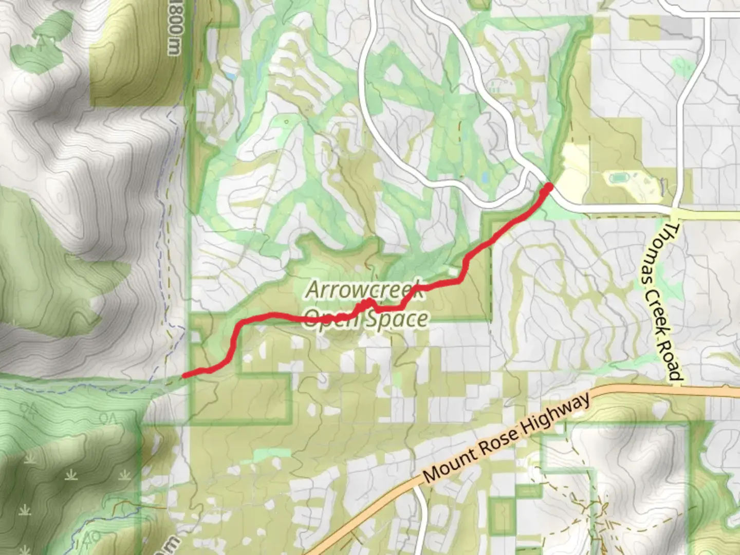 An image depicting the trail Lower Thomas Creek Trail and its surrounding area.