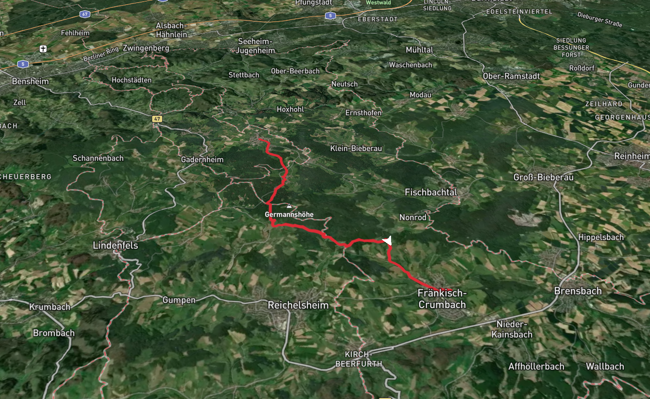 Brandau to Fränkisch-Crumbach Walk