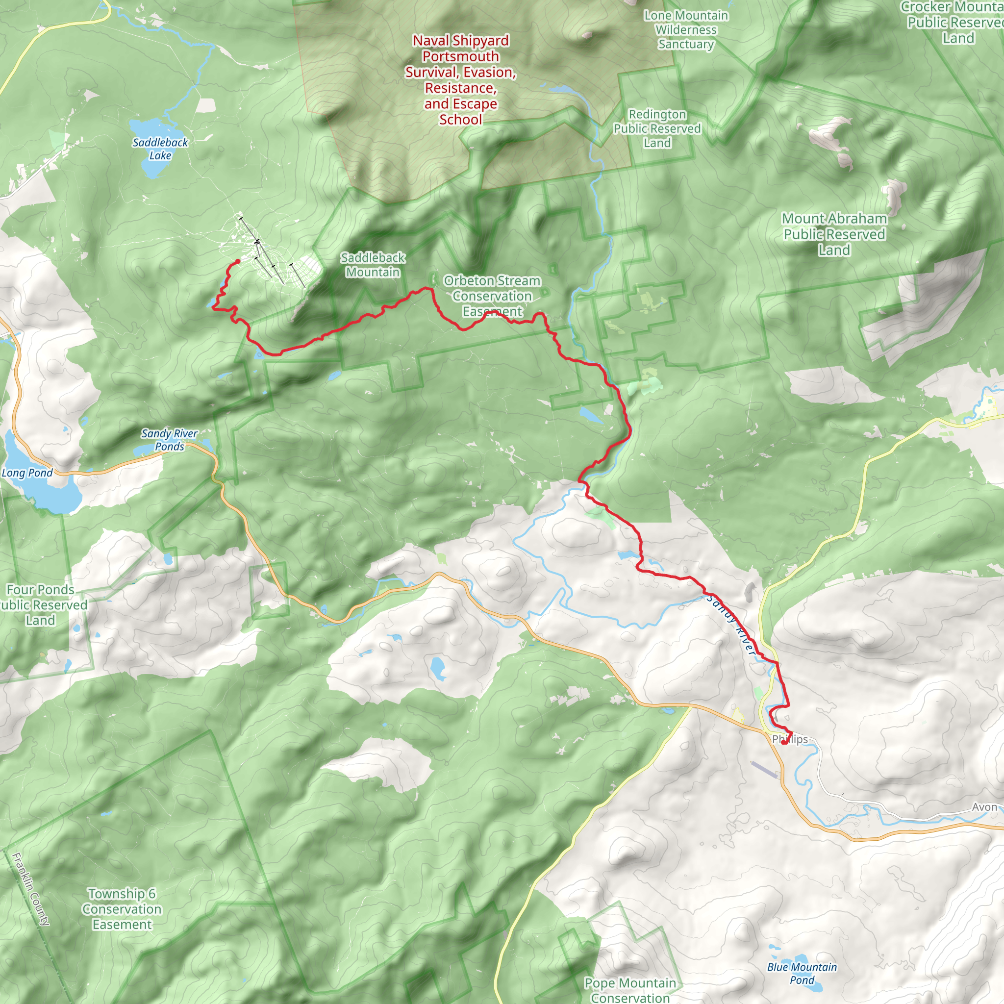 Fly Rod Crosby Trail mobile static map