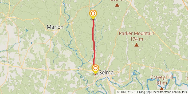 Great Eastern Trail (Incomplete) stage 14 Map