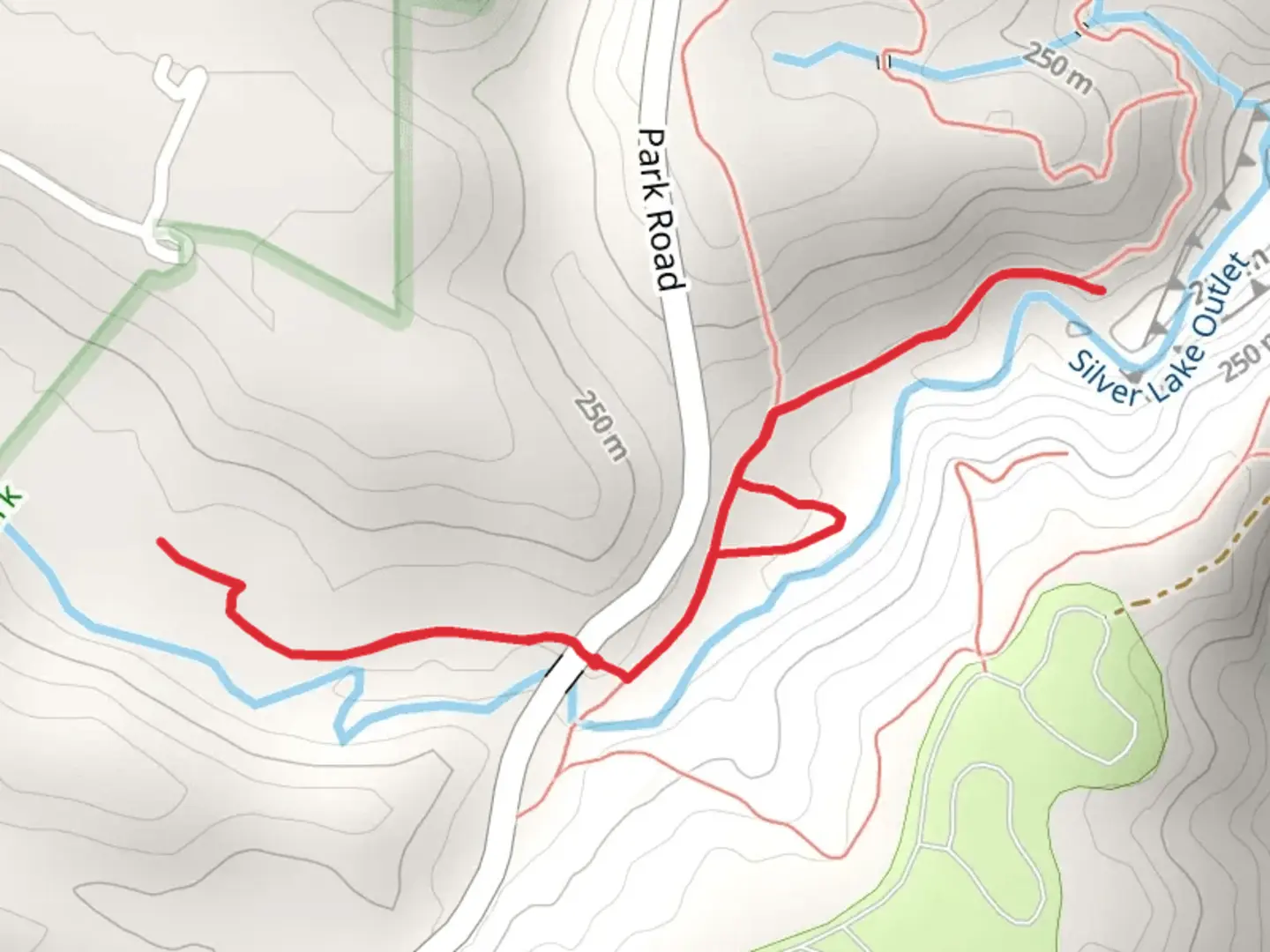 An image depicting the trail Gibsonville Trail and its surrounding area.