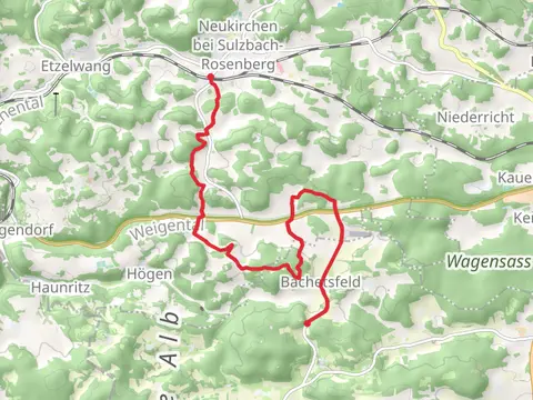Neukirchen to Rumpelfels via Gelbring