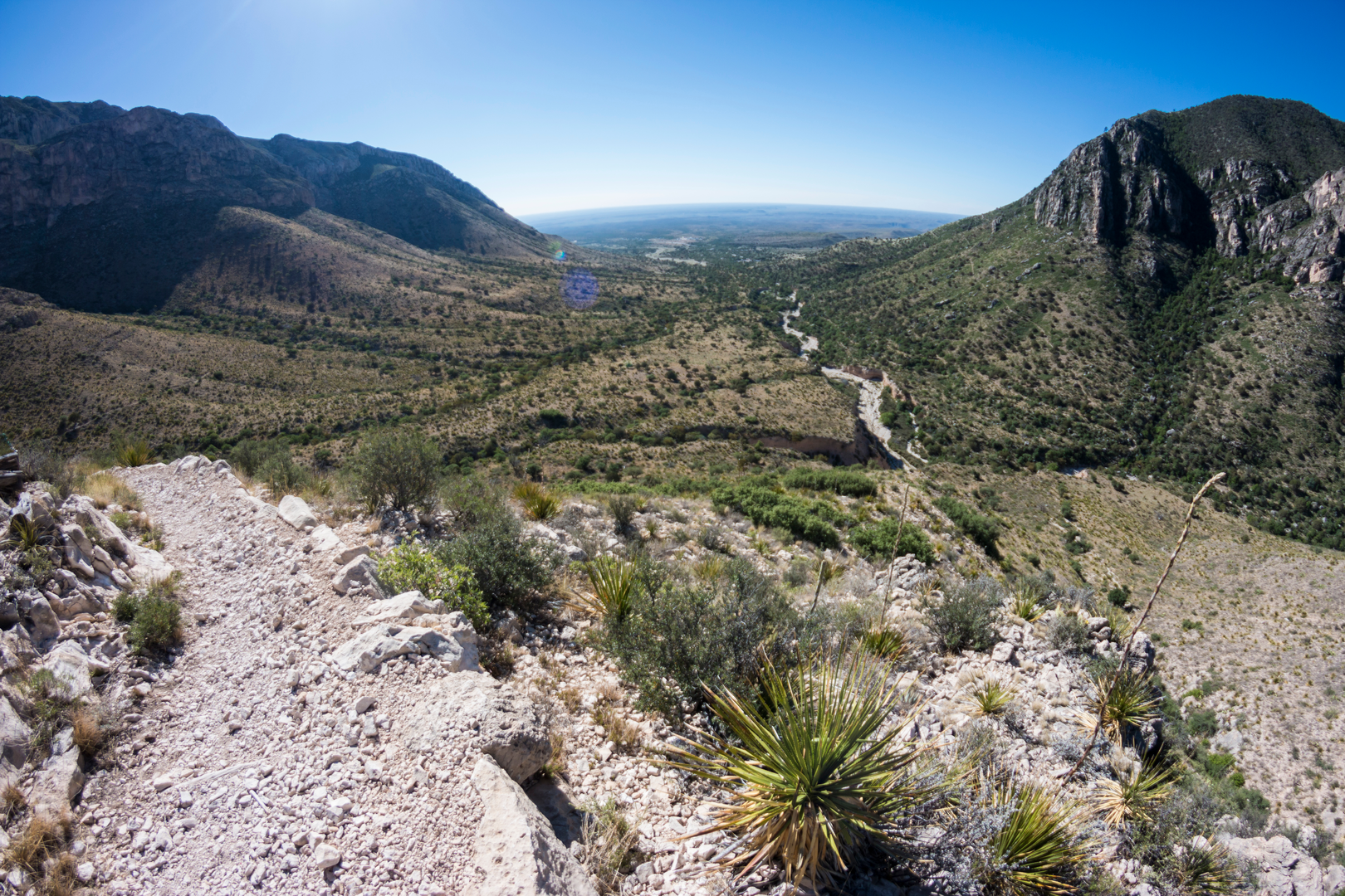 An image depicting the trail Guadalupe State Park Loop and its surrounding area.