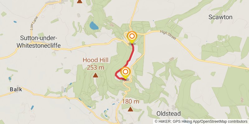 Cleveland Way spur 1 Map