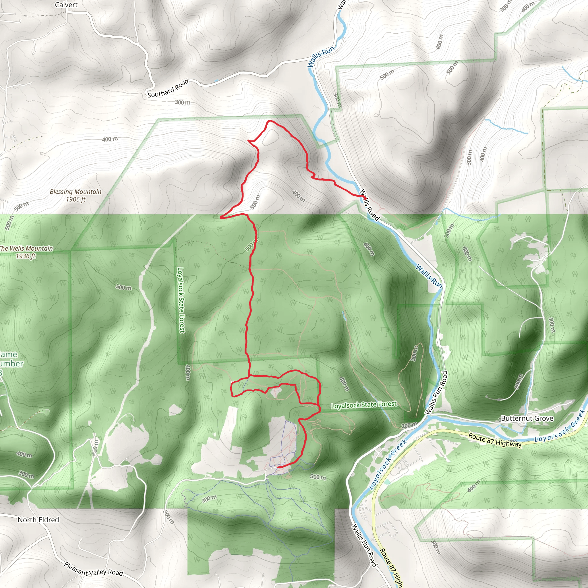 Cheryl's Trail mobile static map