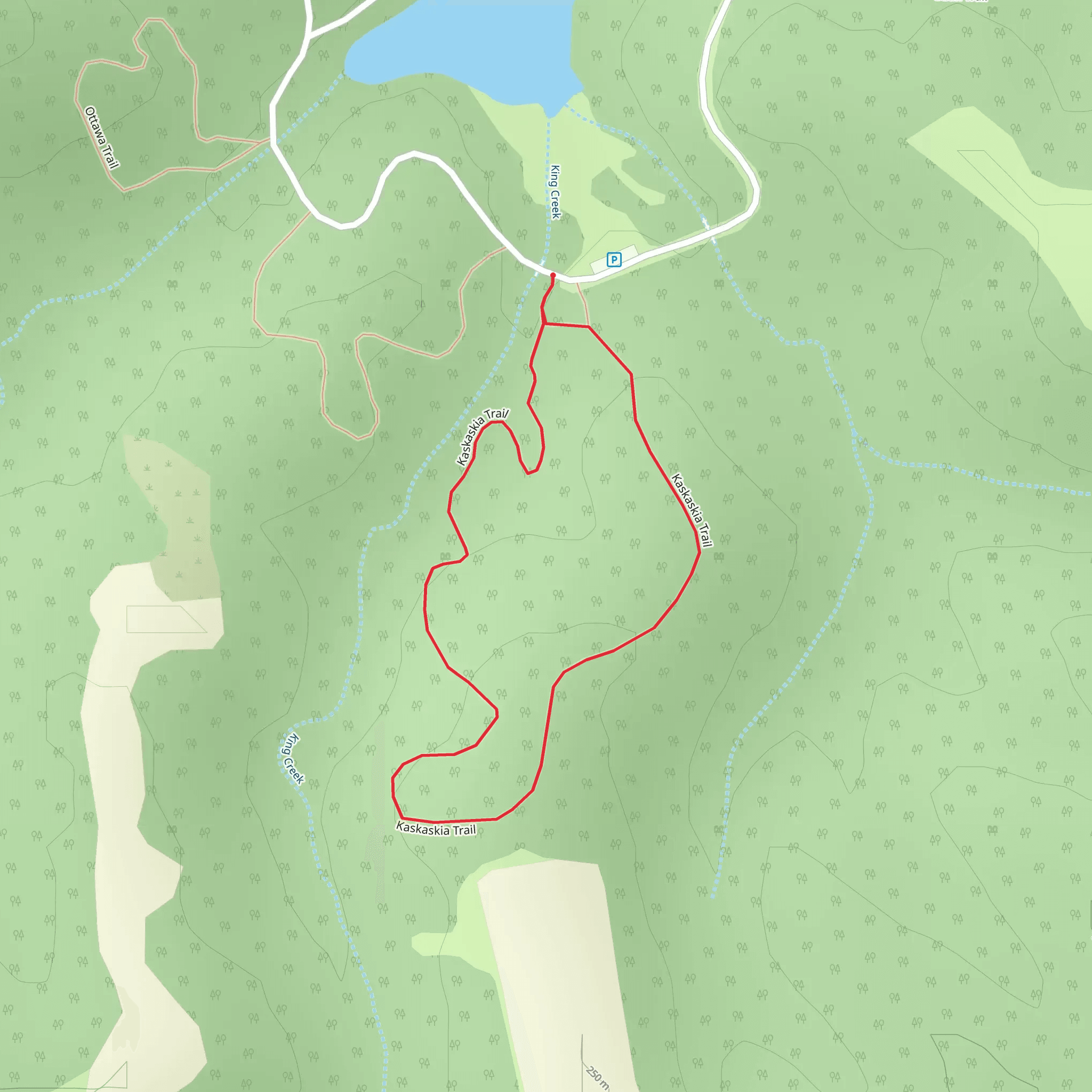 Kaskaskia Loop Trail mobile static map
