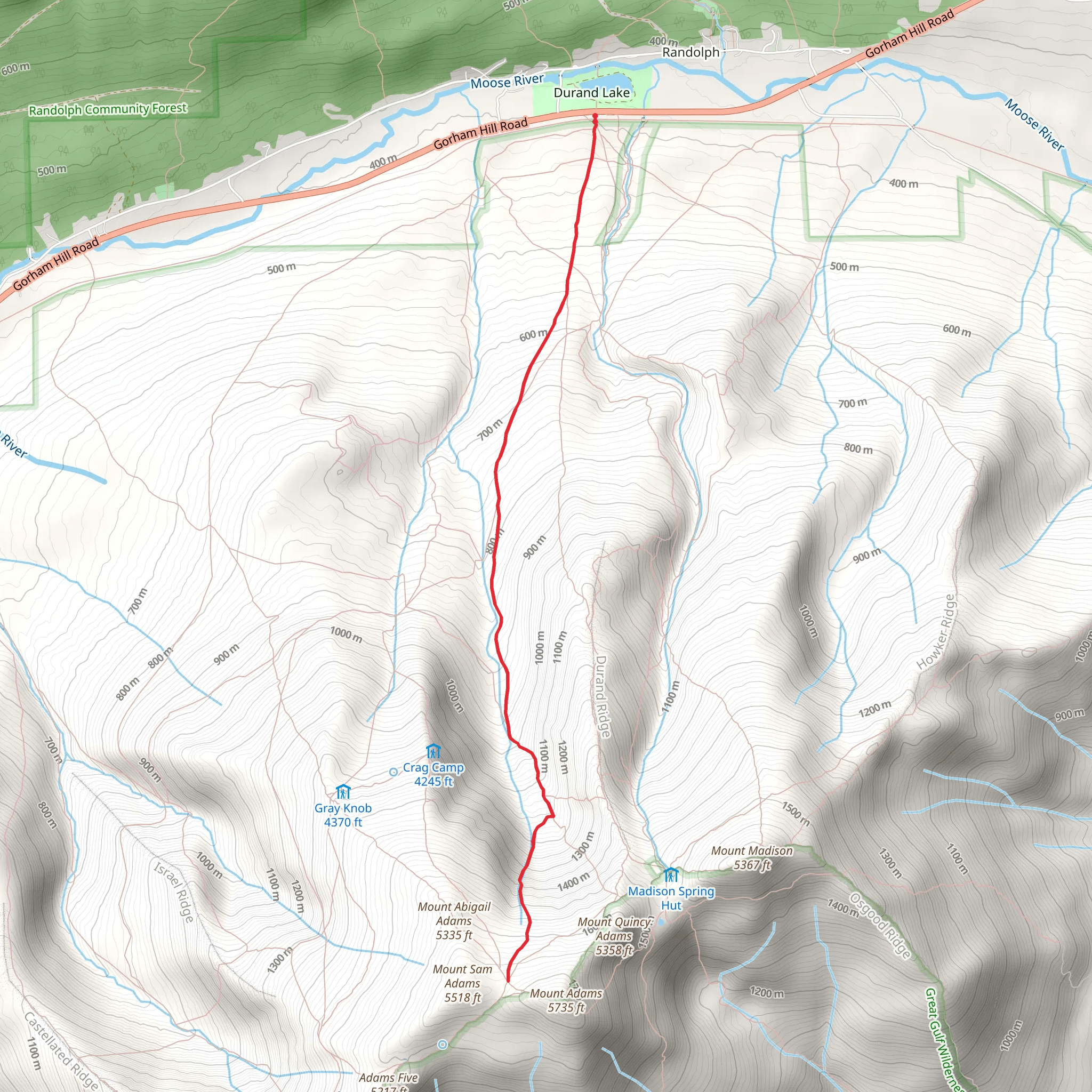 Great Gully Trail via Airline Trail mobile static map