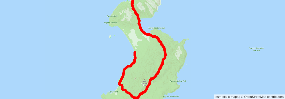 Freycinet Peninsula Circuit stage 2 Map
