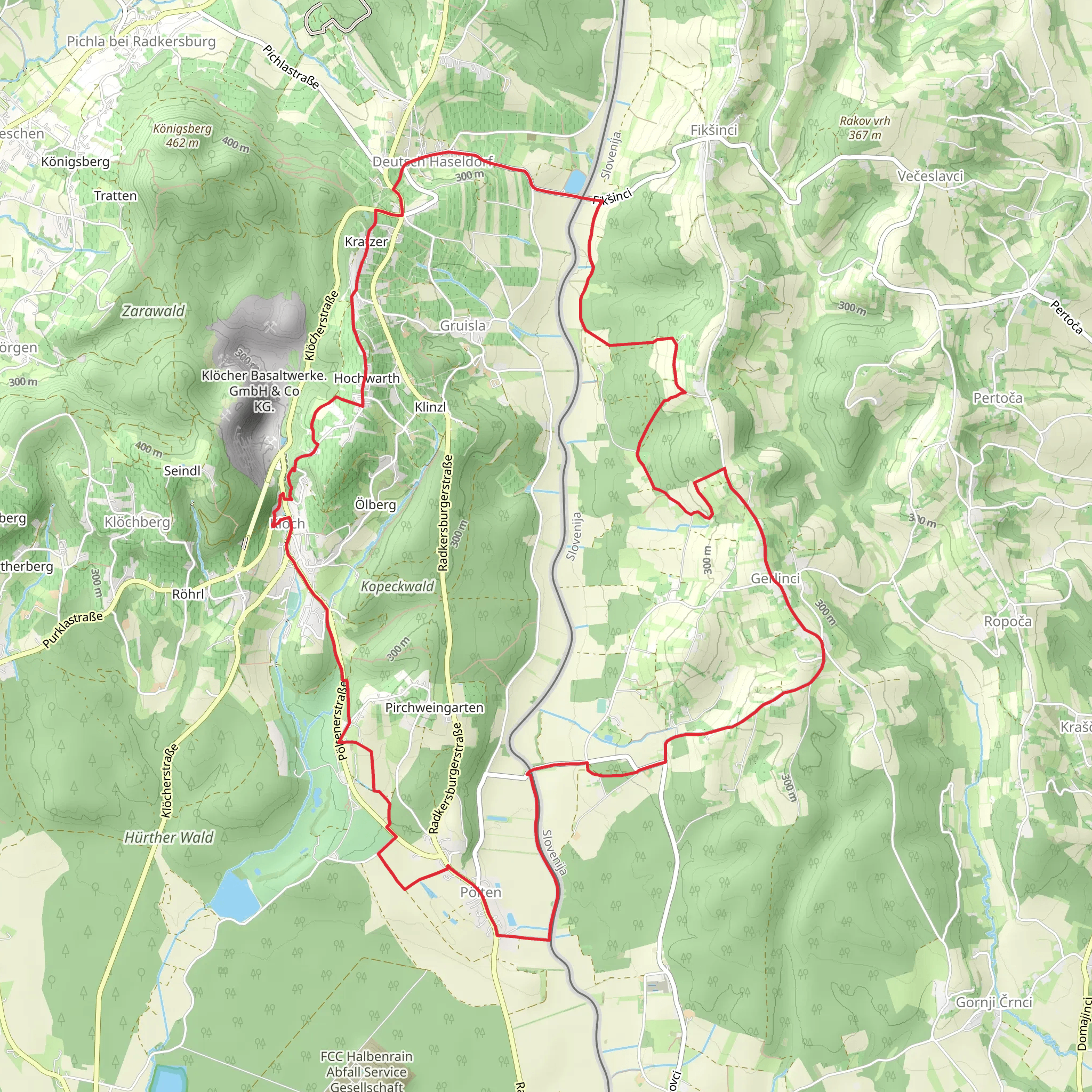 Weg der Freundschaft mobile static map