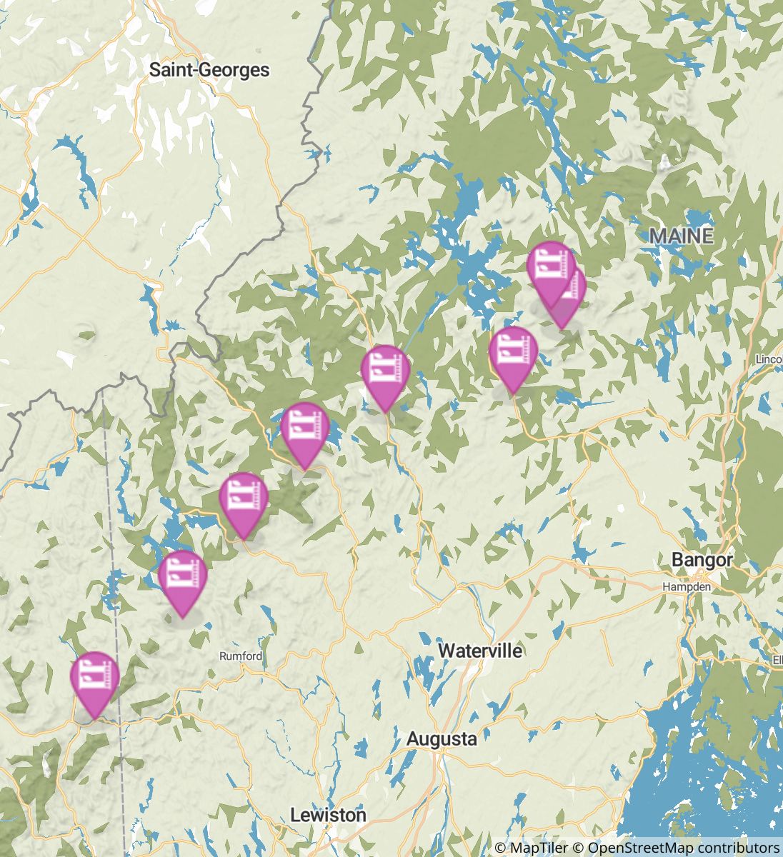 Appalachian Trail Maine Map Appalachian Trail - Maine | New Hampshire | Campgrounds And Places To