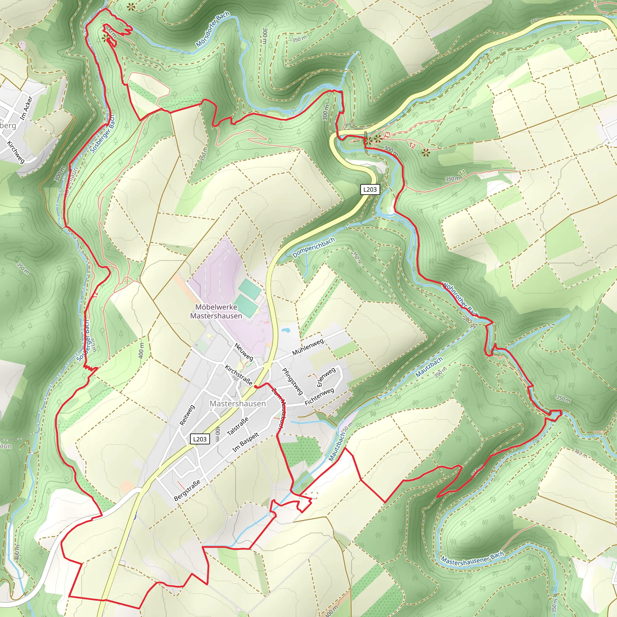 Auf dem Burgberg and Herges Garten via Saar Hunsrueck Steig mobile static map
