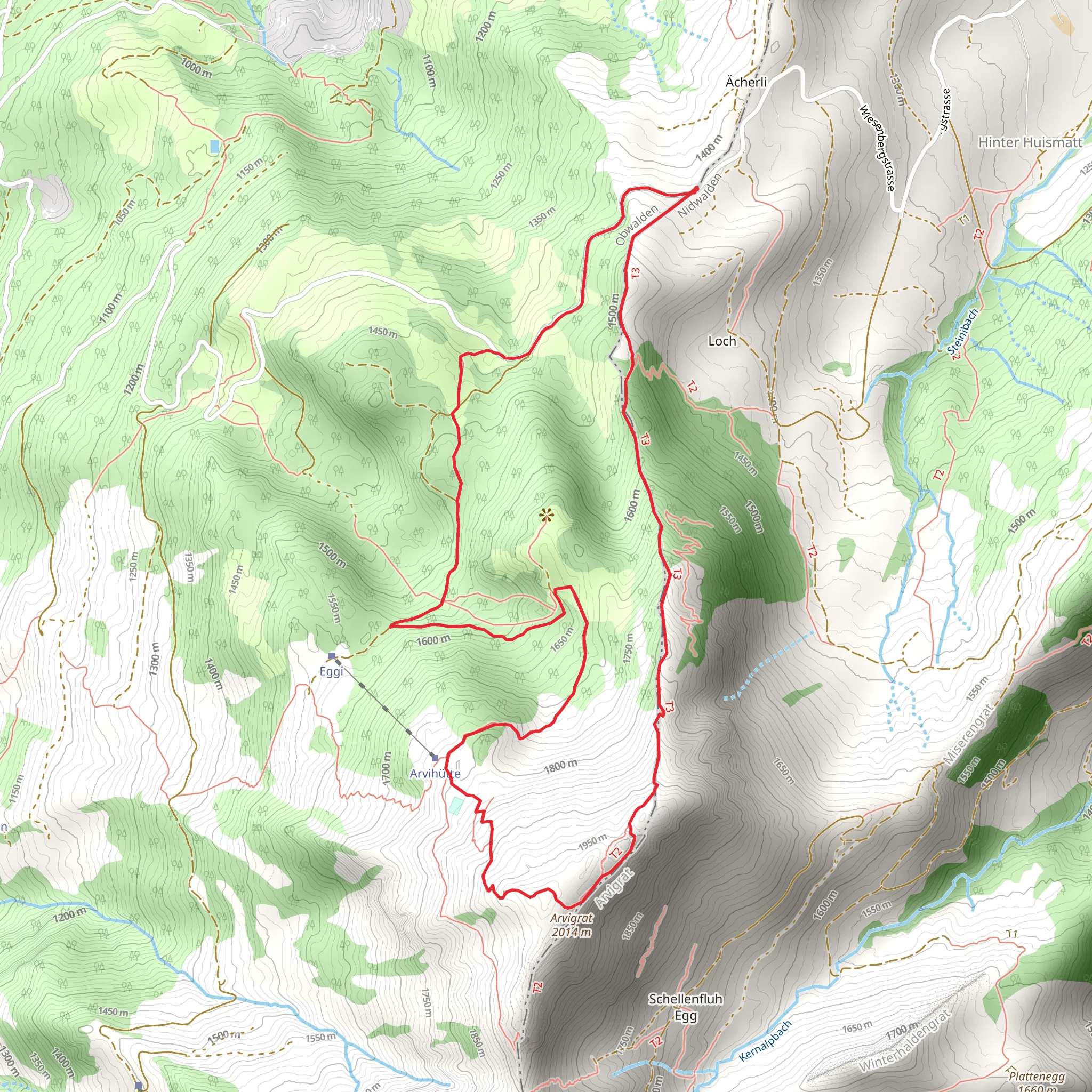 Arvigrat mobile static map