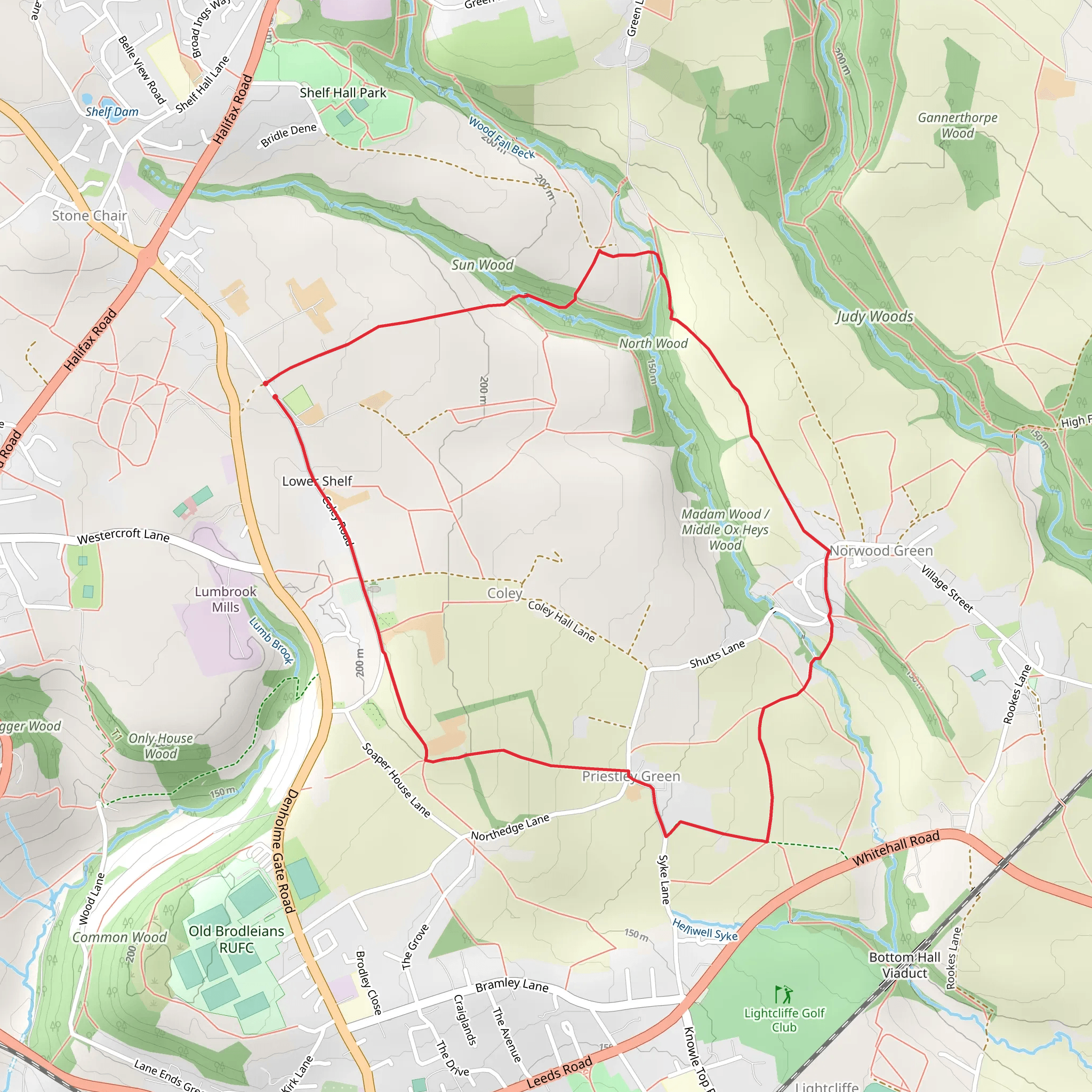 Coley Loop mobile static map