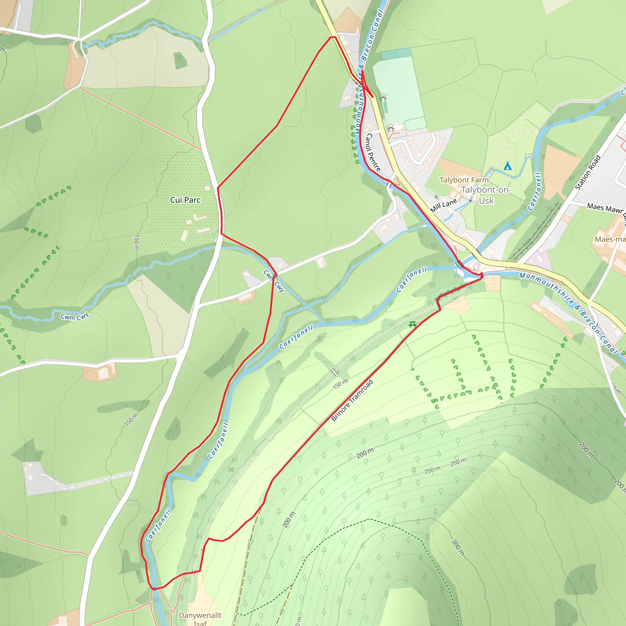 Henry Vaughan Walk mobile static map