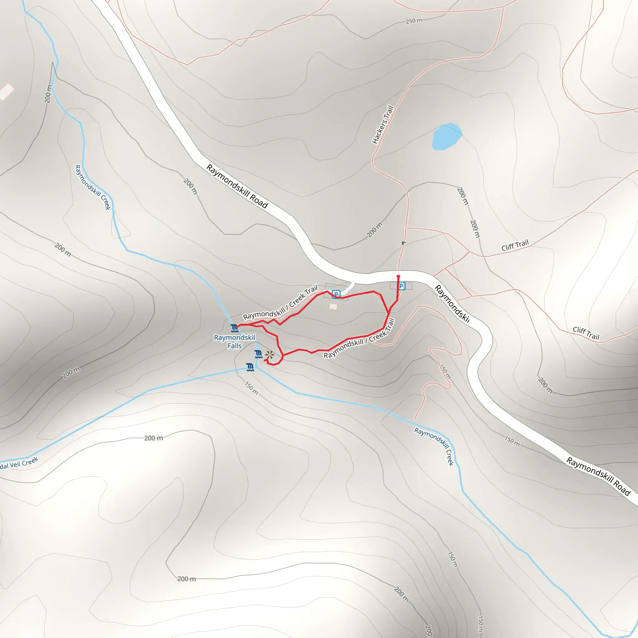 Raymondskill - Creek Trail Loop mobile static map