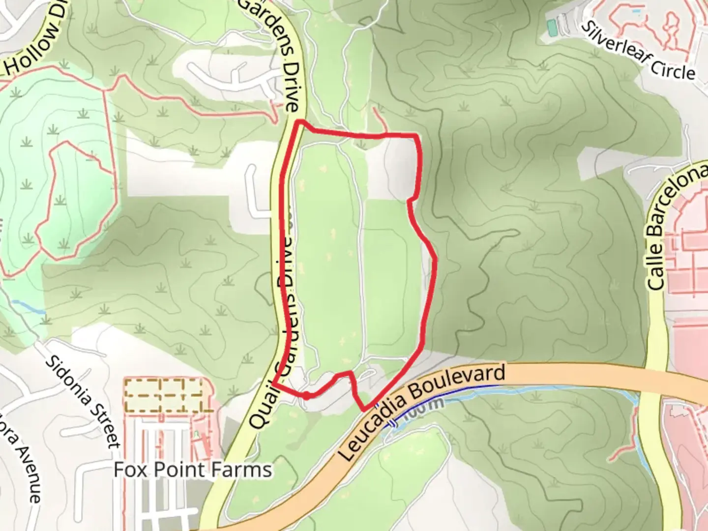 An image depicting the trail Water Tank Loop Trail and its surrounding area.