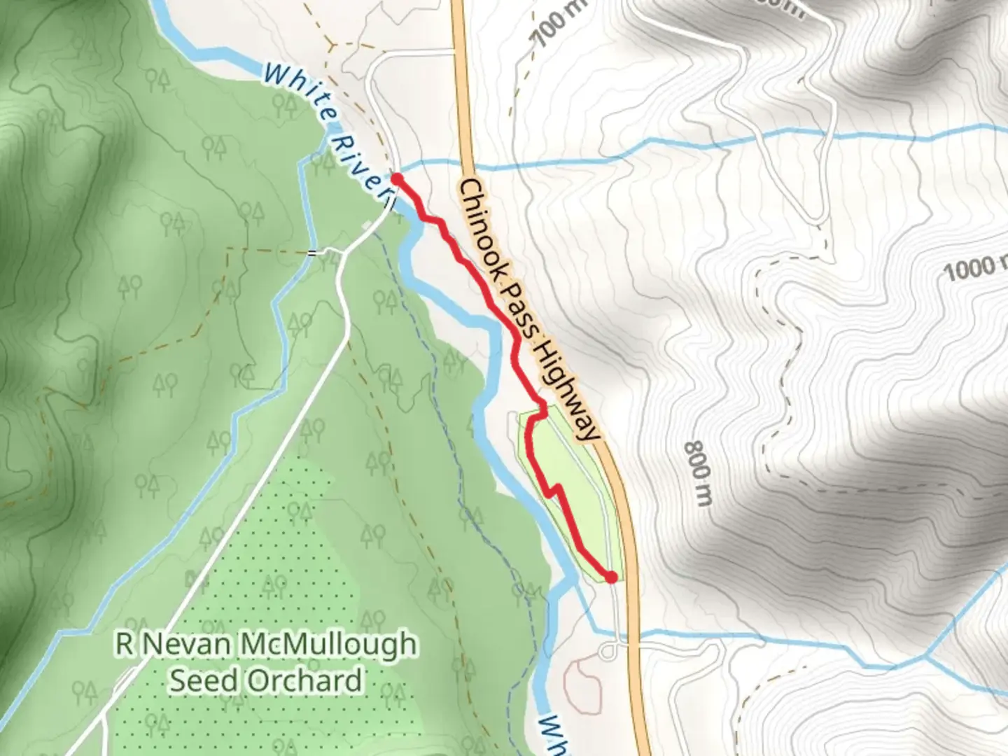 An image depicting the trail Dalles River Trail and its surrounding area.