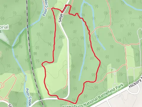 Siege Road via Poor Creek Loop