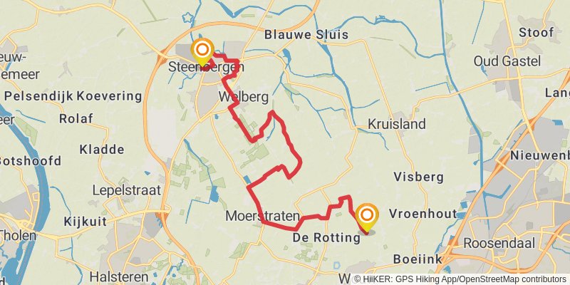 Brabantse Walpad Loop stage 2 Map