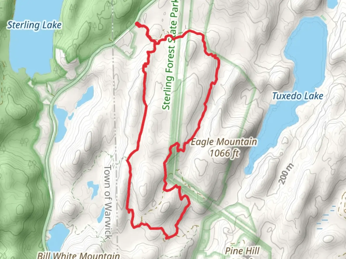 An image depicting the trail Hutchinson Trail and its surrounding area.