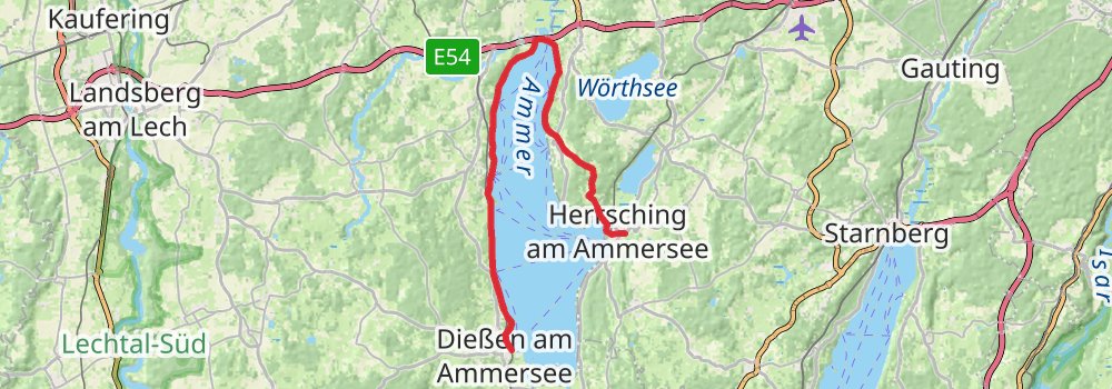 Münchner Jakobsweg stage 3 Map