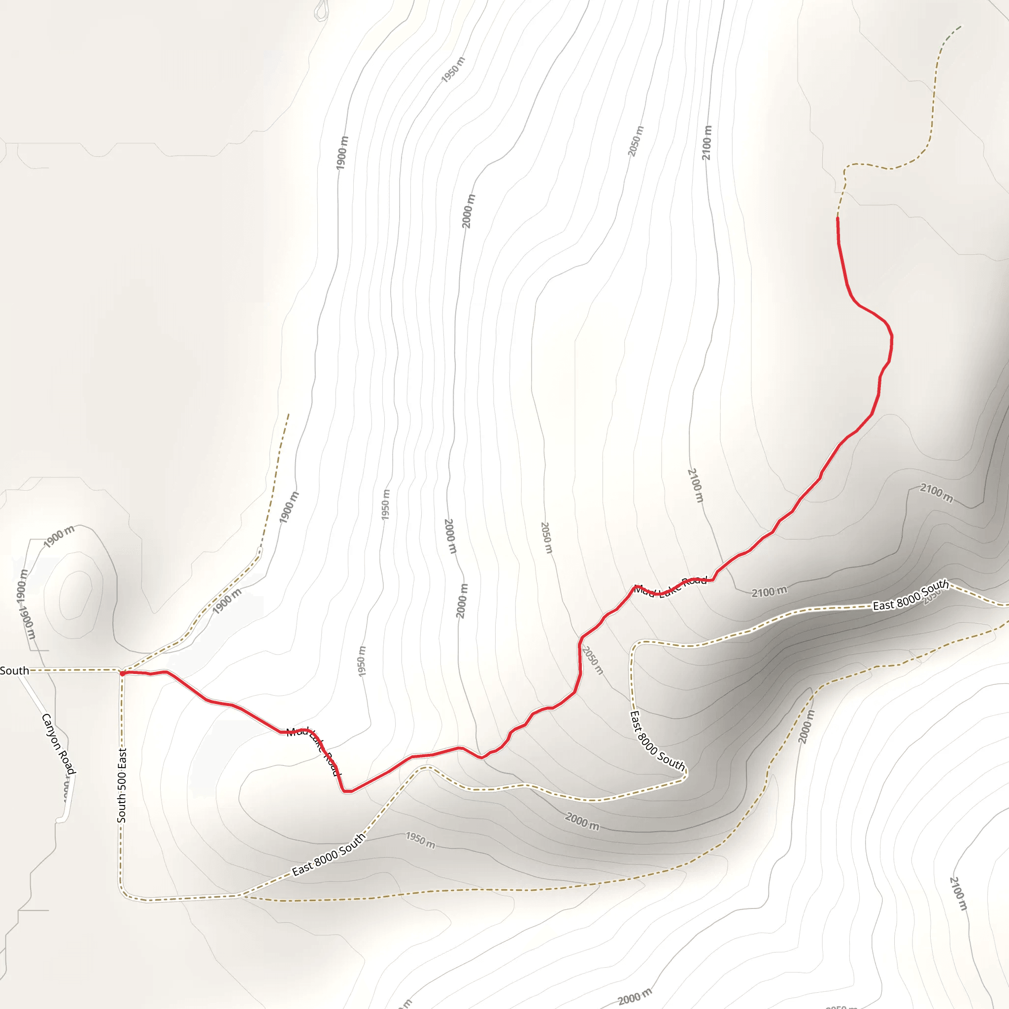 Mud Lake Road mobile static map
