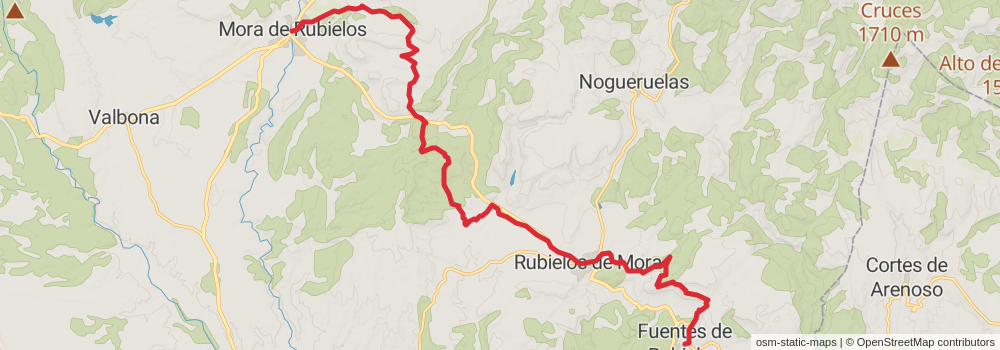 GR 160 Camino del Cid stage 19 Map