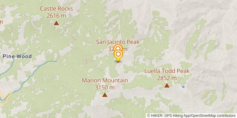 San Jacinto Trail spur 2 Map