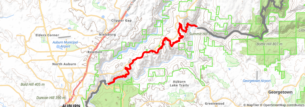 American Discovery Trail South Route stage 384 Map