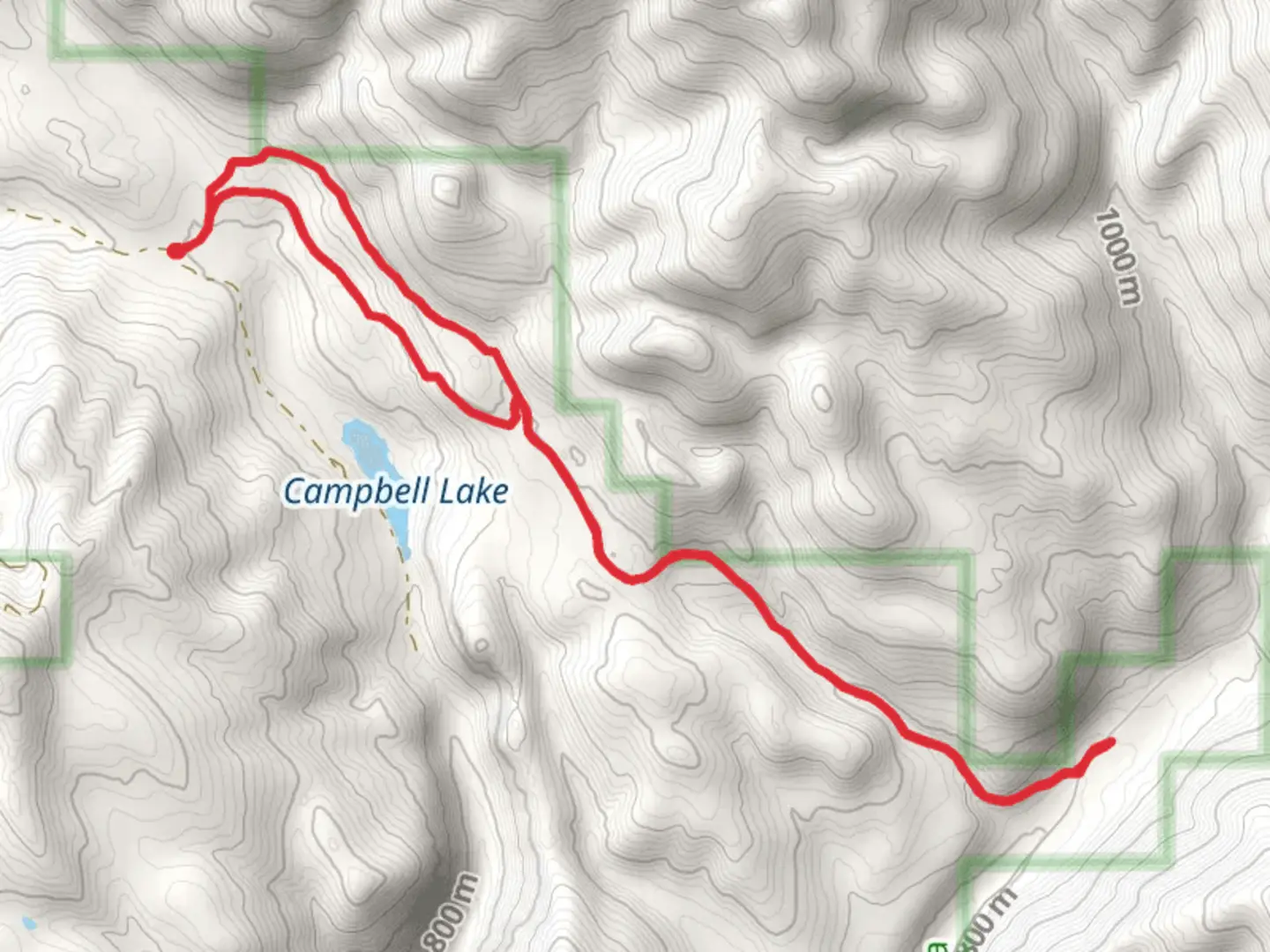 An image depicting the trail Beaver Creek Campground via Lester Road and its surrounding area.