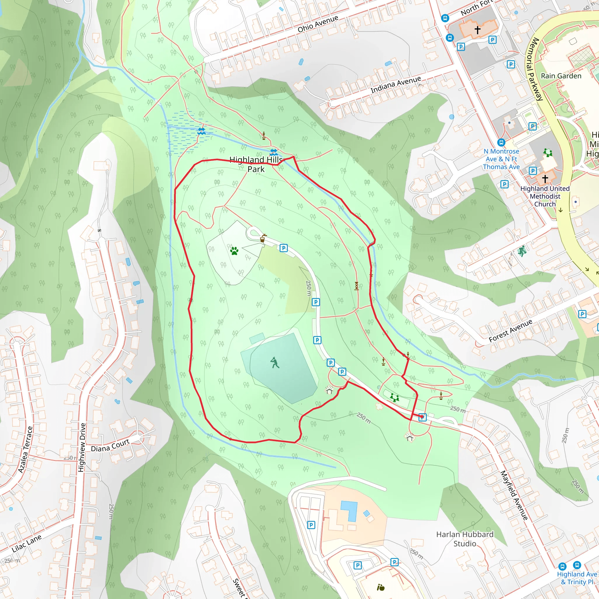 Mayfield Avenue Loop mobile static map