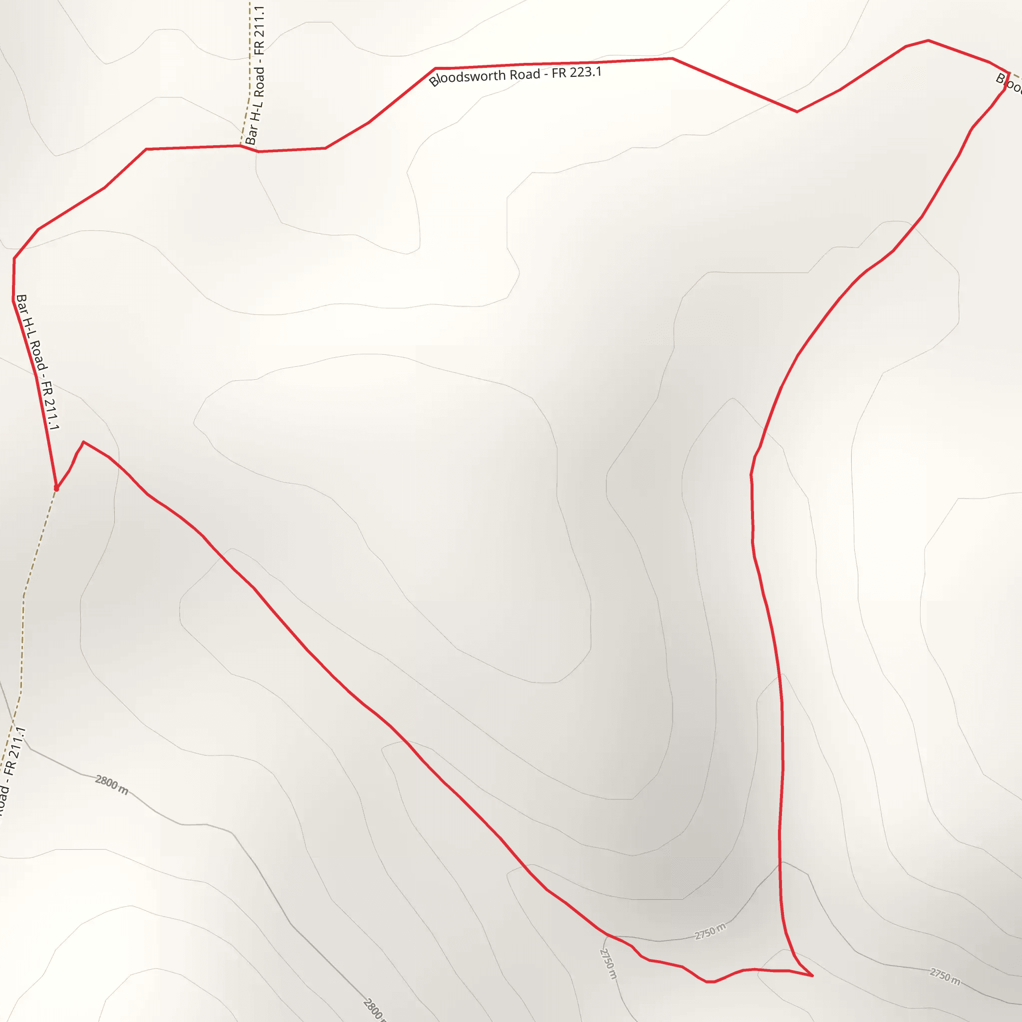 Cold Spring Loop Trail mobile static map